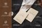 Slim Vow Books (Set of 2 - Design 2) - Soft Cream Canvas Linen Textured Cover Wedding Vow Booklets, Ceremony Speech Promise Notebook Journal, Gift for Newly Engaged Couple, 48 Lined Pages, 5.75" x 4"